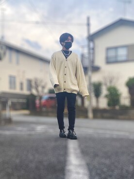 「アイテム（ピアス（片耳用））」を使った、kさん（メンズ・170cm・20代）の冬コーディネート