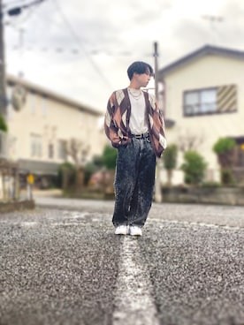 「アイテム（ピアス（片耳用））」を使った、kさん（メンズ・170cm・20代）の春コーディネート