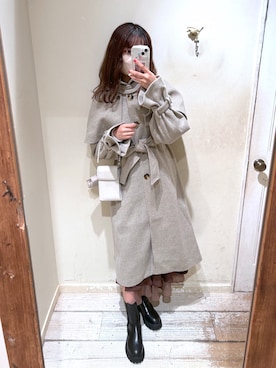 「OLIVE des OLIVE（オリーブデオリーブ）のアイテム（その他アウター）」を使った、karenさん（レディース・166cm）の秋コーディネート