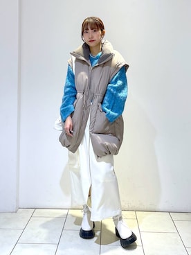 「PAGEBOY（ページボーイ）のアイテム（スカート）」を使った、Risakoさん（レディース・164cm）の冬コーディネート