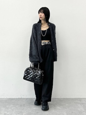 「アイテム（キャミソール）」を使った、Risakoさん（レディース・165cm・20代）の冬コーディネート