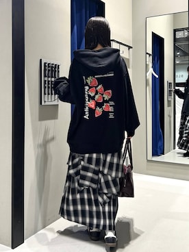 「アイテム（パーカー）」を使った、Risakoさん（レディース・164cm・20代）の夏コーディネート