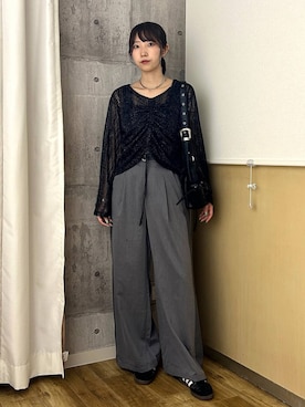 「PAGEBOY（ページボーイ）のアイテム」を使った、Risakoさん（レディース・164cm）の夏コーディネート