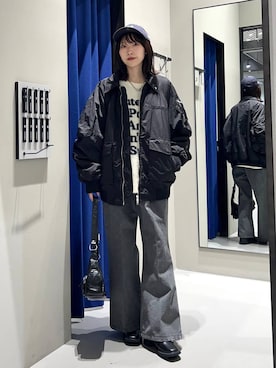 「PAGEBOY（ページボーイ）のアイテム（バッグ）」を使った、Risakoさん（レディース・165cm）の冬コーディネート