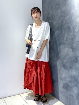 Risakoさん（レディース・164cm）の夏コーディネート