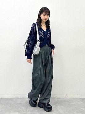 「PAGEBOY（ページボーイ）のアイテム」を使った、Risakoさん（レディース・164cm）の夏コーディネート