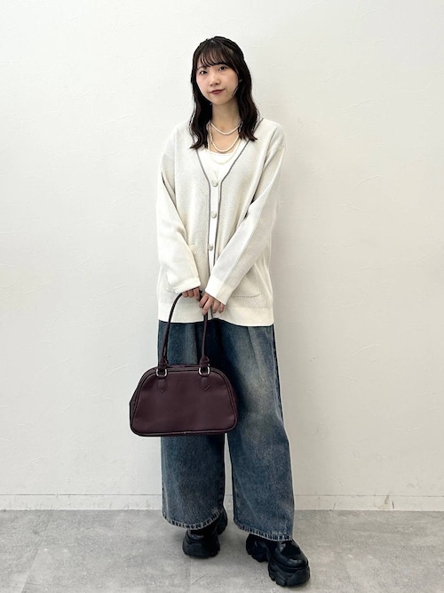 WEB限定サイズあり>タックデニムパンツ（デニムパンツ