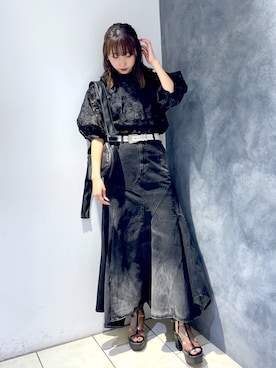 「PAGEBOY（ページボーイ）のアイテム（サンダル）」を使った、Risakoさん（レディース・164cm）の春コーディネート