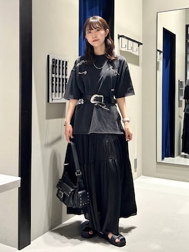「PAGEBOY（ページボーイ）のアイテム」を使った、Risakoさん（レディース・164cm）の夏コーディネート