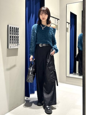 「アイテム（キャミソール）」を使った、Risakoさん（レディース・165cm・20代）の冬コーディネート