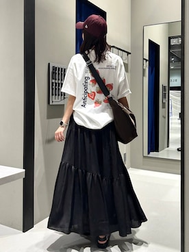 「PAGEBOY（ページボーイ）のアイテム」を使った、Risakoさん（レディース・164cm）の夏コーディネート