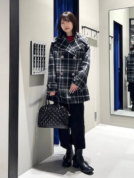 「PAGEBOY（ページボーイ）のアイテム（バッグ）」を使った、Risakoさん（レディース・165cm）の冬コーディネート