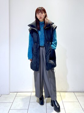 「ベストコーデ」｜「アイテム（ブルゾン）」を使った、Risakoさん（レディース・164cm）の秋コーディネート