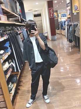「Champion（チャンピオン）のアイテム（スニーカー）」を使った、けんたろすさん（メンズ・175cm）の夏コーディネート