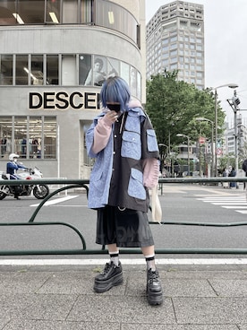「bodysong.」｜NOAさん（レディース・150cm）の春コーディネート