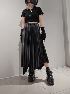 「ADDICT NOIR（アディクトノアー）のアイテム」を使った、NOAさん（レディース・150cm）の夏コーディネート