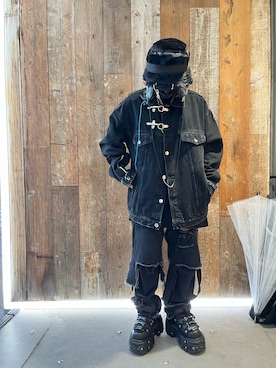 「JOHN LAWRENCE SULLIVAN（ジョンローレンスサリバン）のアイテム（ジャケット/アウター）」を使った、NOAさん（レディース・150cm）の秋コーディネート