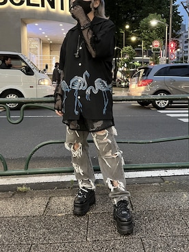 「aloha blossom（アロハブロッサム）のアイテム」を使った、NOAさん（レディース・150cm）の夏コーディネート