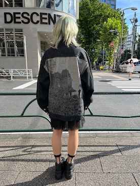 「UNDERCOVER（アンダーカバー）のアイテム（ブルゾン）」を使った、NOAさん（レディース・150cm）の夏コーディネート