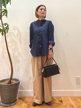 「アイテム（パンプス）」を使った、すぎやまめぐみさん（レディース・163cm）の夏コーディネート