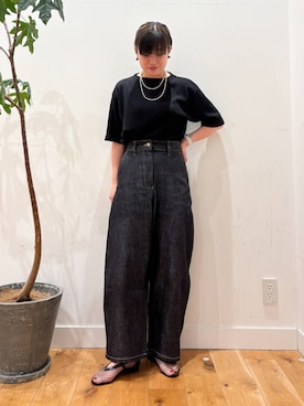 「URBANRESEARCH」｜「アイテム（アクセサリー）」を使った、すぎやまめぐみさん（レディース・163cm）の夏コーディネート