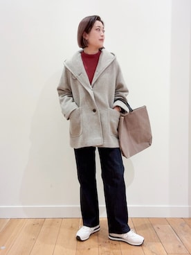 「アイテム（その他アウター）」を使った、すぎやまめぐみさん（レディース・163cm）の秋コーディネート