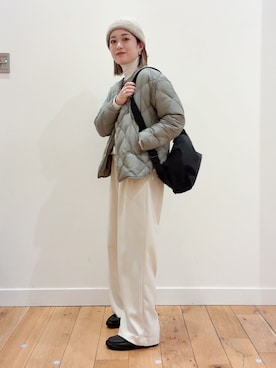 「アイテム（スウェット）」を使った、すぎやまめぐみさん（レディース・163cm）の秋コーディネート