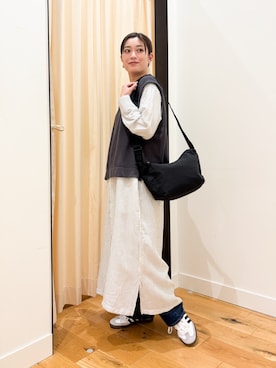 「FORK&SPOON（フォークアンドスプーン）のアイテム（ワンピース）」を使った、すぎやまめぐみさん（レディース・163cm）の秋コーディネート