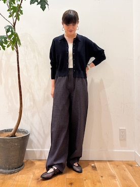 「FORK&SPOON」｜「アイテム（バレエシューズ）」を使った、すぎやまめぐみさん（レディース・163cm）の夏コーディネート