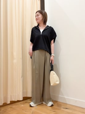 「Drifter（ドリフター）のアイテム（バッグ）」を使った、すぎやまめぐみさん（レディース・163cm）の春コーディネート