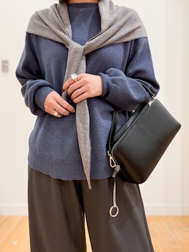 「アイテム（ローファー）」を使った、すぎやまめぐみさん（レディース・163cm）の秋コーディネート