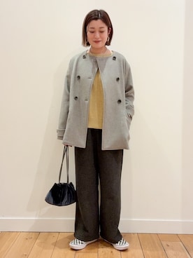 「冬コーデ」｜すぎやまめぐみさん（レディース・163cm）の冬コーディネート