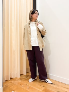 「adidas（アディダス）のadidas　TOKYO W（スニーカー）」を使った、すぎやまめぐみさん（レディース・163cm）の秋コーディネート