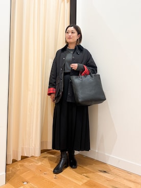 「アイテム（その他アウター）」を使った、すぎやまめぐみさん（レディース・163cm）の秋コーディネート