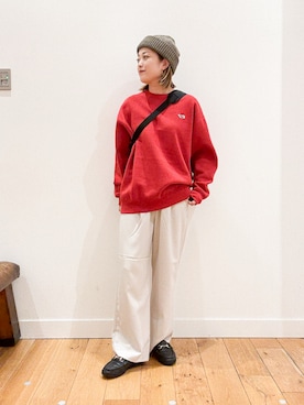 「FORK&SPOON」｜「アイテム（帽子）」を使った、すぎやまめぐみさん（レディース・163cm）の秋コーディネート