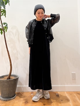 「アイテム（ブルゾン）」を使った、すぎやまめぐみさん（骨格ナチュラル・レディース・163cm）の夏コーディネート
