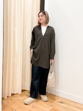 「URBAN RESEARCH DOORS WOMENS」｜すぎやまめぐみさん（レディース・163cm）の秋コーディネート