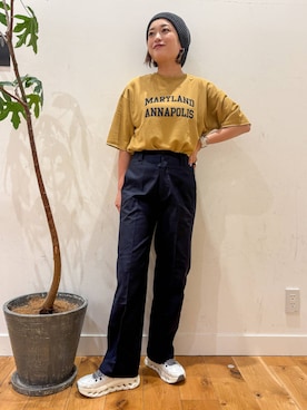 「骨格ナチュラル」｜すぎやまめぐみさん（レディース・163cm）の夏コーディネート