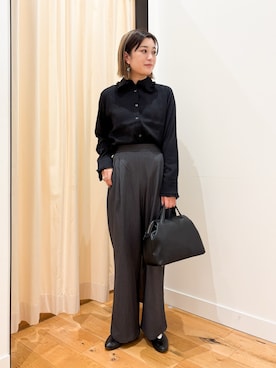 すぎやまめぐみさん（骨格ナチュラル・レディース・163cm）の秋コーディネート
