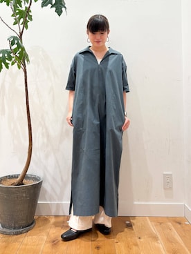 「帰省コーデ」｜「アイテム（ワンピース/ドレス）」を使った、すぎやまめぐみさん（レディース・163cm）の夏コーディネート