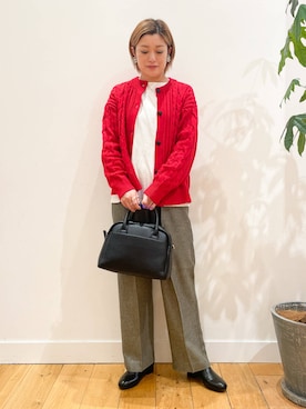 「FORK&SPOON」｜「アイテム（その他シューズ）」を使った、すぎやまめぐみさん（レディース・163cm）の秋コーディネート