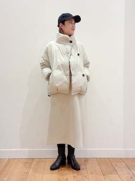 「アイテム（ワンピース）」を使った、すぎやまめぐみさん（レディース・163cm）の秋コーディネート