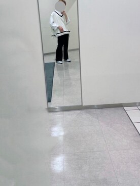 「アイテム（ベスト、ホワイト系）」を使った、𝗬𝘂𝘂  🐇さん（メンズ・169cm）の秋コーディネート