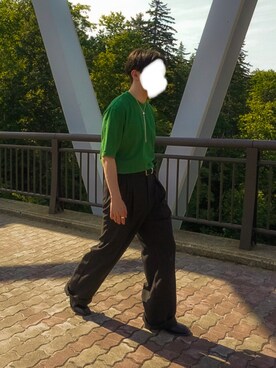 「soerte」｜「アイテム（アクセサリー）」を使った、カマモト コウキさん（メンズ・173cm）の秋コーディネート