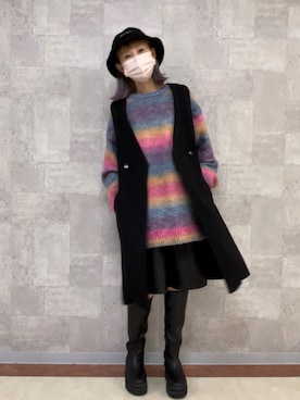 mii♡さん(レディース・160cm)の冬コーディネート