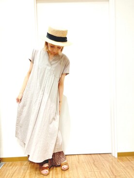 「LBC（エルビーシー）のアイテム（ワンピース/ドレス）」を使った、mii♡さん（レディース・160cm）の夏コーディネート