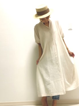 「LBC（エルビーシー）のアイテム（ワンピース/ドレス）」を使った、mii♡さん（レディース・160cm）の夏コーディネート