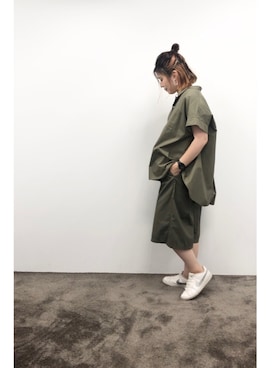 「adidas（アディダス）のアイテム（アナログ腕時計）」を使った、さとちゃんさん（レディース・156cm）の夏コーディネート