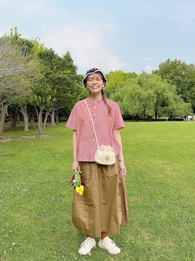 「IamI in fact…」｜まぐ🐥さん（レディース・156cm）の夏コーディネート