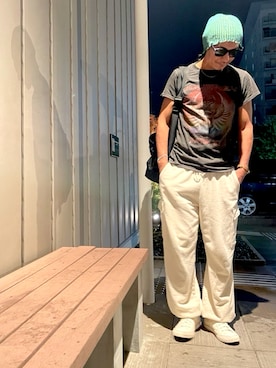 「アイテム（ニットキャップ/ビーニー）」を使った、conbukunさん（メンズ・173cm）の秋コーディネート